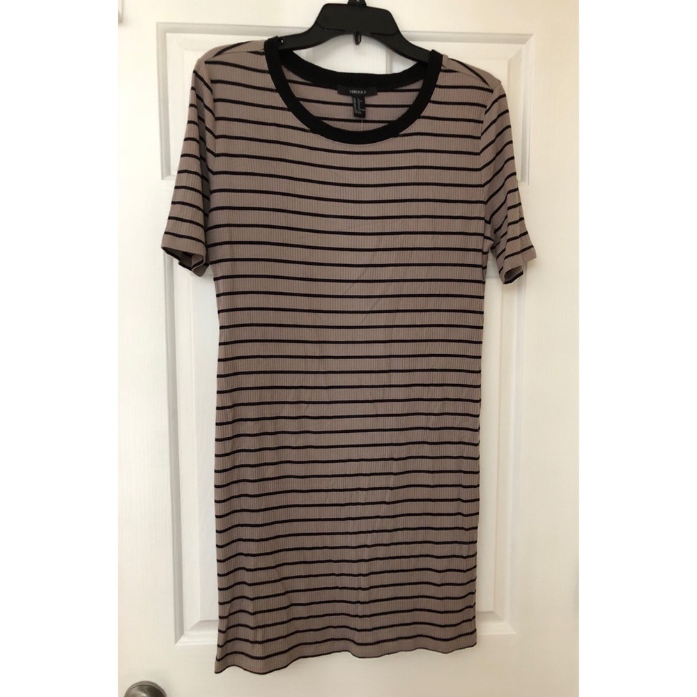 Taupe and Black Forever21 Dress